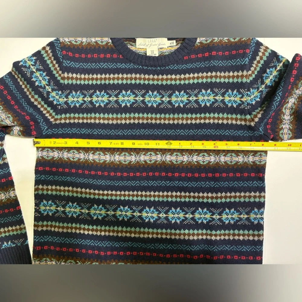 L.O.G.G. for H&M Men’s Wool Blend Christmas Sweater Size Medium